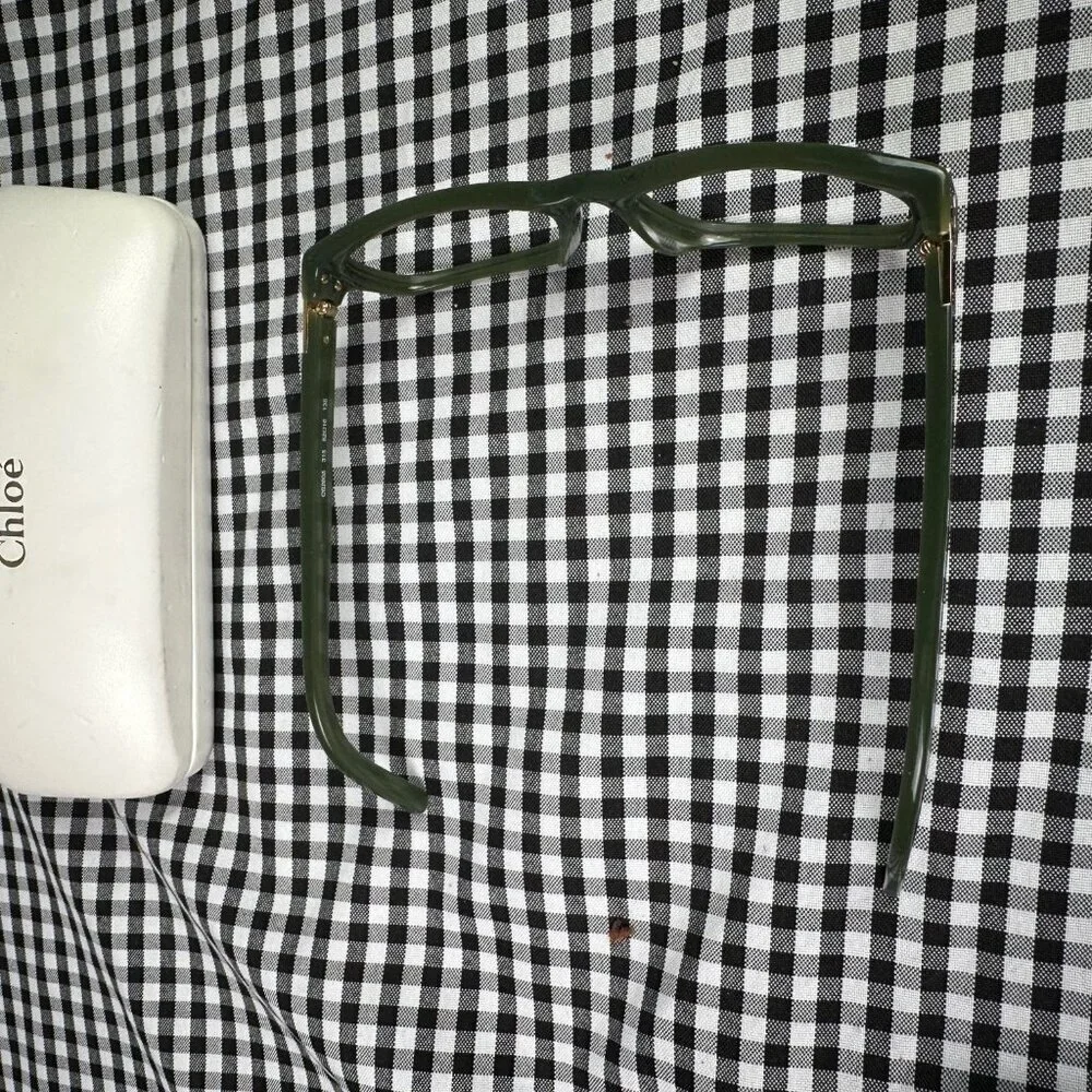 Chloé CE2605 Eyeglasses Rectangle Sage Green Made in Italy Frames Only